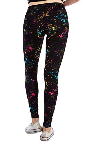 Tipsy Elves Splatter Neon Leggings 
