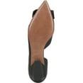 thumbnail image 5 of Franco Sarto Women's Black Leather Elisha 2 Half d'Orsay Pointed Toe Flats 9M, 5 of 5