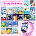 thumbnail image 2 of Jsbaby Kids Smart Watch with 36 Styles Themes 26 Games Alarm Music Camera Calculator Calendar Watch,Learning Birthday Toys Gifts for Boys Girls Ages 3-14 (Pink), 2 of 7