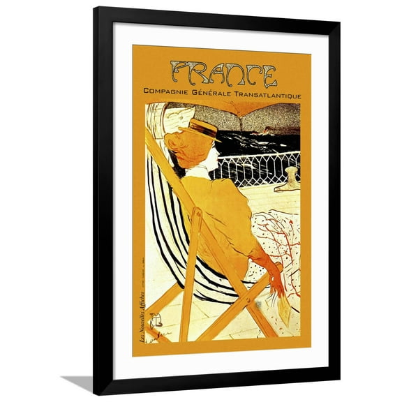 Art.com Travel 0317 Giclee Print by Vintage Lavoie, Black Frame Wall Art, 32" x 44"