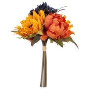 11" Orange & Purple Mixed Fall Flower Bundle by Ashland-Artifical Fall Flowers for Decoration