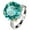 Crystal Green, variant on WenGem Jewelry S925 Sterling Silver Engagement Marriage Proposal Marriage Ring, 14X14mm Rose Cut Crystal Simulated Diamond Jewelry, 3-Color Options, Women's Wedding Anniversary Ring