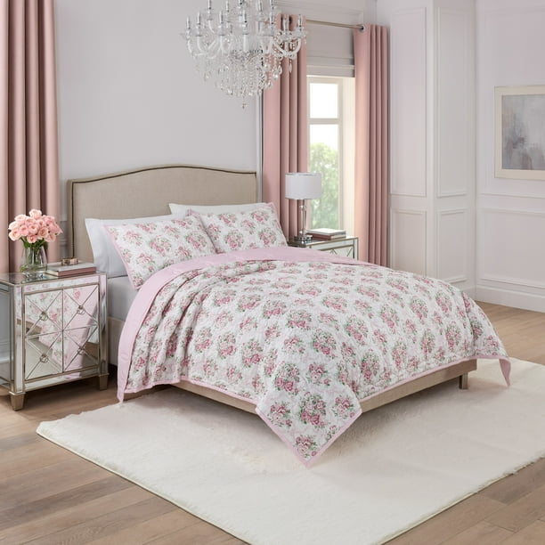 Paris Hilton Coquette Floral Quilt Set