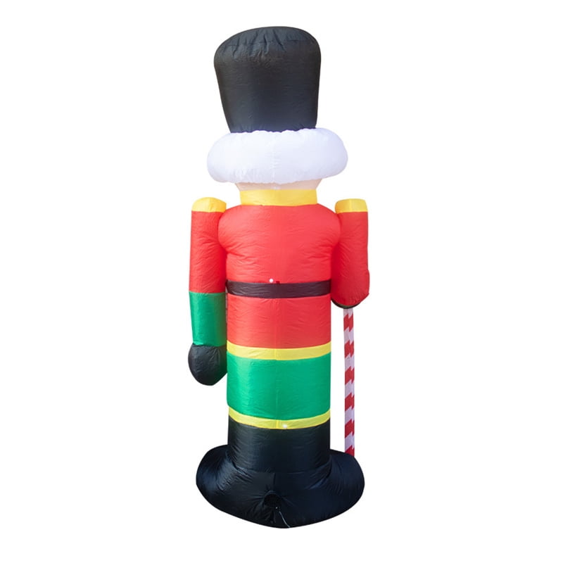Nutcracker Inflatable Santa Claus Soldier Inflatable Model Christmas Party Decor