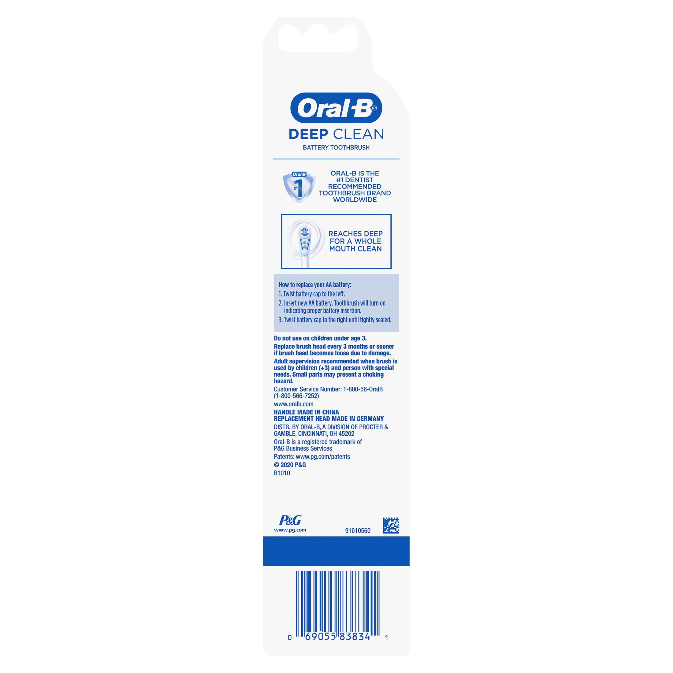 Oral-B Complete Battery Powered Electric Toothbrush photo 3