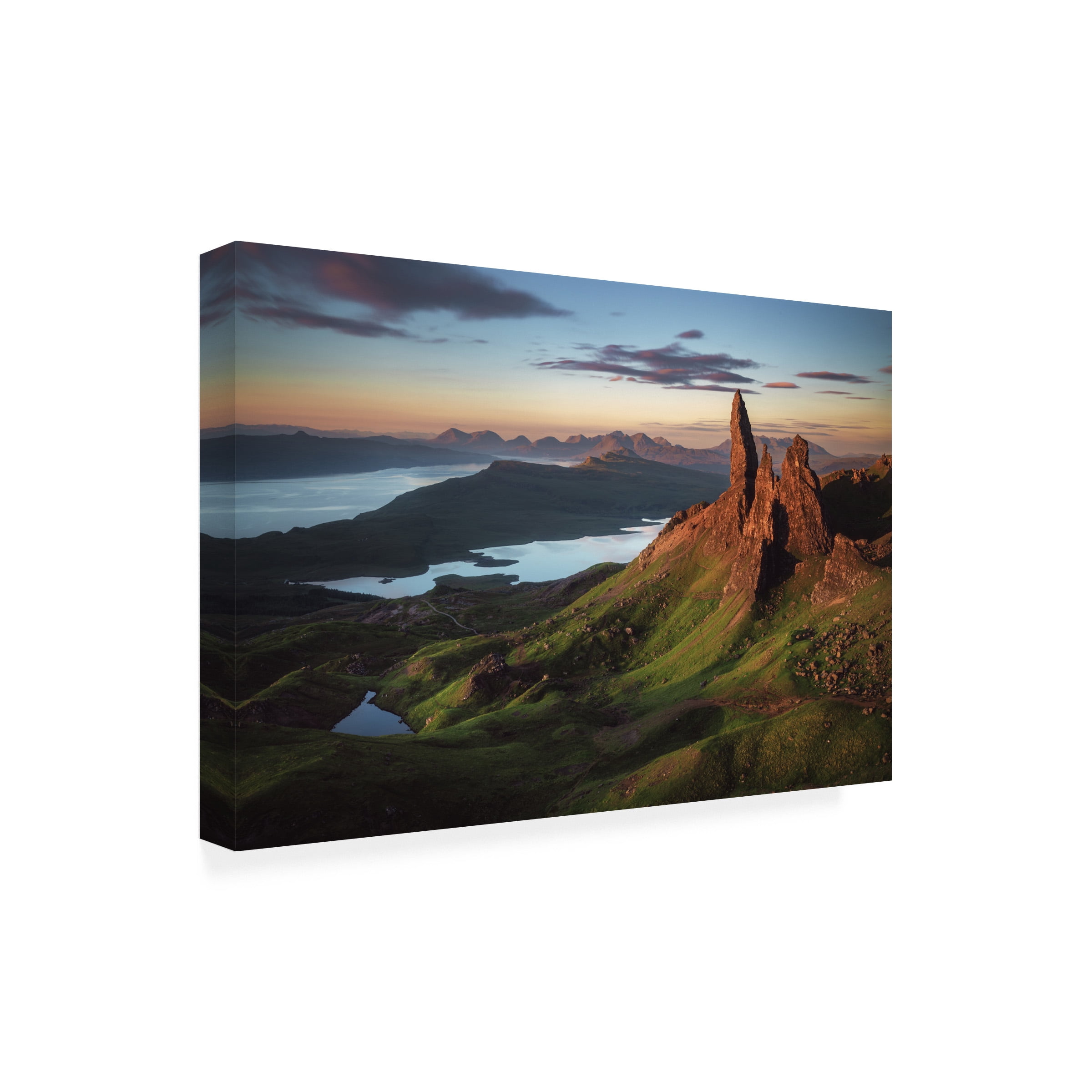 Jean Claude Castor 'Scotland - Old Man of Storr' Canvas Art