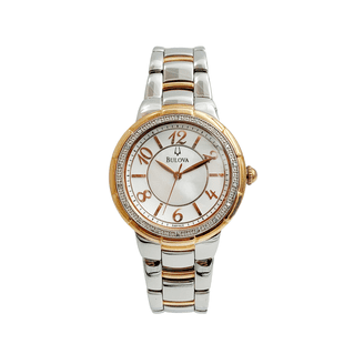 Ladies Two Tone Stainless Steel and Diamond Watch - Walmart.com display picture 1