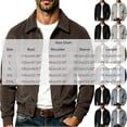 thumbnail image 2 of YODETEY Men's Classic Button Down Corduroy Bomber Jacket, Ribbed Corduroy Lightweight Casual Outerwear for Men,Size S-3XL, 2 of 5