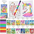 thumbnail image 1 of Set de libros para colorear ZMLM 24 con 24 crayones apilables y 26 bolsas, 1 of 7