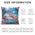 thumbnail image 5 of JEUXUS Valentine's Day Flamingo Throw Pillow Covers Moon Night Palm Tree Lake Rose Flower Colorful Cozy Square Large Living Room Decor&nbsp;Bedroom&nbsp;Patio Couch Pillow Cases, 5 of 5