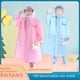 thumbnail image 2 of Chubasquero para niños, guardería, bebés, niños de primaria, niños y niñas, impermeable con mochila escolar, poncho con cremallera de doble ala, 2 of 6