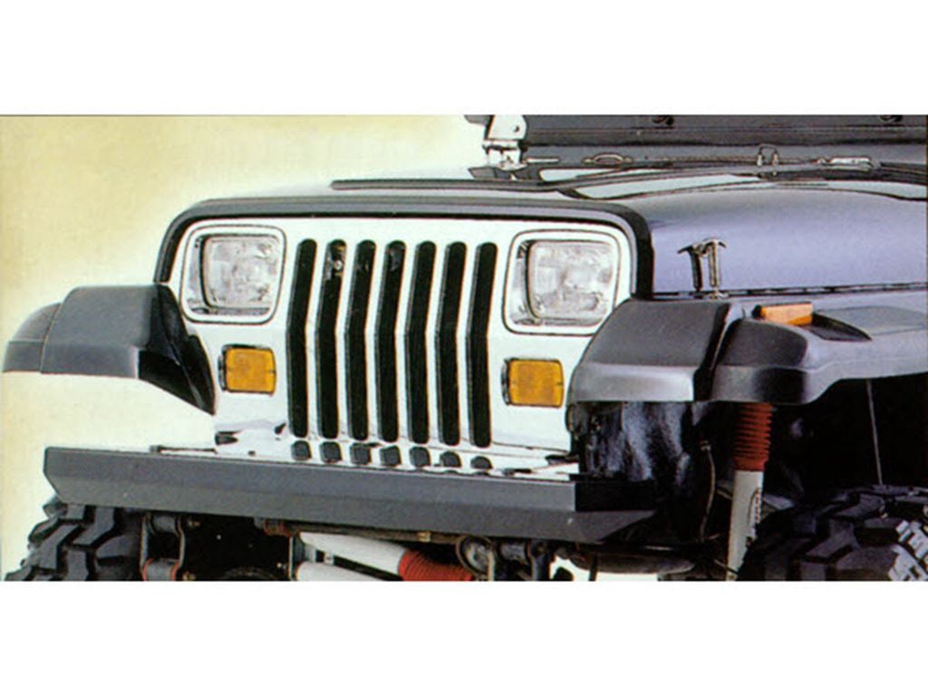 Rugged Ridge by RealTruck Rock Crawler Bumper, Rear for Wrangler YJ/TJ | Mid-Width w/ Tire Carrier & 2" Receiver Hitch, Steel, Textured Black | 11503.21 | Compatible with 1987-2006 Jeep Wrangler YJ/TJ