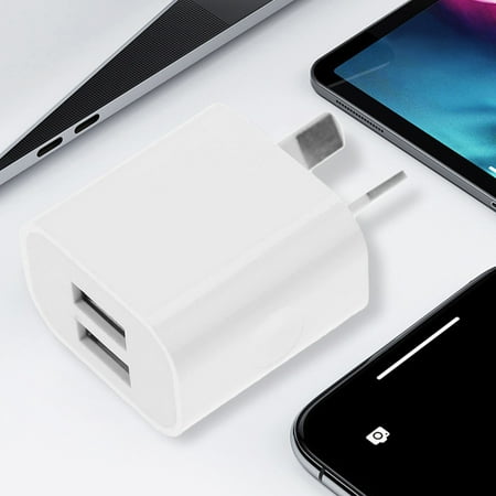 

Jmtresw Fast Charger Block 5V 2A AU Plug Charging Block Cube 2-Port USB for Mobile Phone