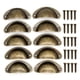 thumbnail image 1 of Tiradores de taza con acabado antiguo, superficie lisa y pulida para realzar el atractivo de sus muebles, 1 of 5