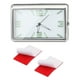thumbnail image 5 of Reloj adhesivo para salpicadero de coche, accesorios elegantes de acero inoxidable Plata horizontal, 5 of 9