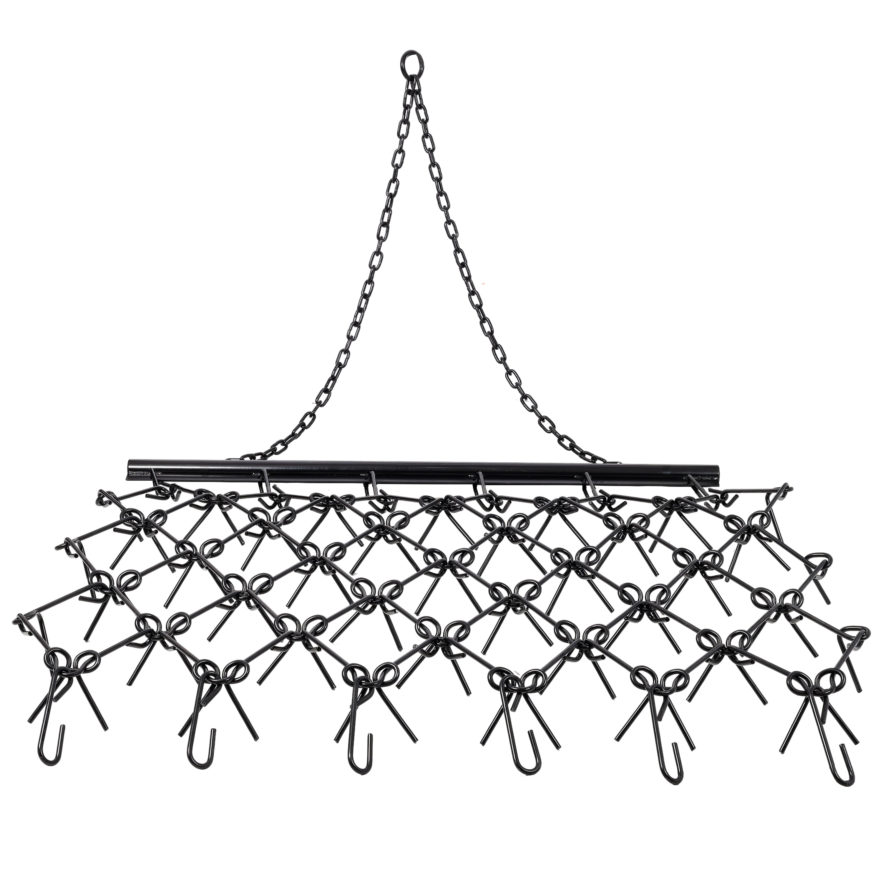 5FT Drag Harrow & Field Leveler, 6 Rows of Teeth, Heavy-Duty Steel, ATV/UTV Towable
