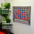 thumbnail image 4 of GoSports Wall Mounted Giant 4 in a Row - Jumbo Four in a Row with Coins - Gray Stain, 4 of 6