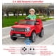 thumbnail image 4 of Coche eléctrico para niños 12V, juguete para montar 4.5 MPH para edades 3-8, con control remoto parental, reproductor de música, MP3, luces LED (rojo), 4 of 7