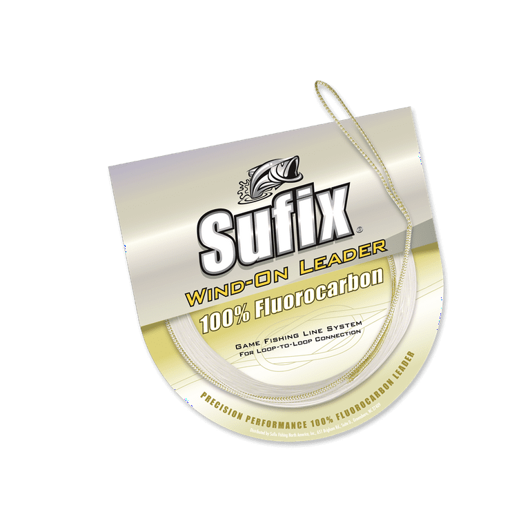 Sufix Wind-On Monofilament Leader Fishing Line-33-Feet Leader (Clear,  100-Pound) 