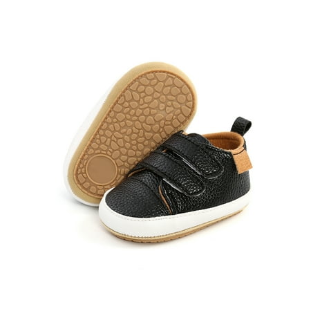 

Rotosw Toddler Kids Crib Shoes Casual Moccasin Shoe Prewalker Flats Newborn Sneakers Infant Comfortable First Walkers Black 6C