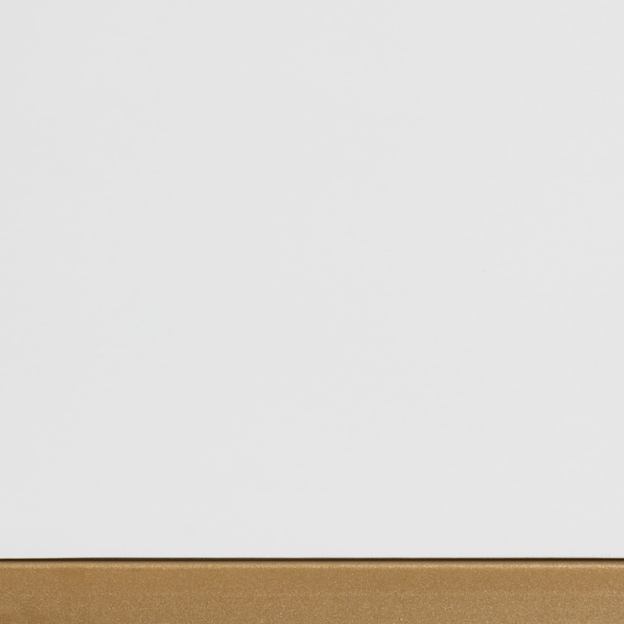 Baxton Studio Beagan Modern and Contemporary White Finished Wood and Gold Metal 2-Drawer Console Table