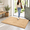 Beige-48"L x 30"W x 1"Th, variant on Black 48"L x 30"W x 1"Th Chenille Absorbent Non-Slip Doormat for Indoor Outdoor Entryway