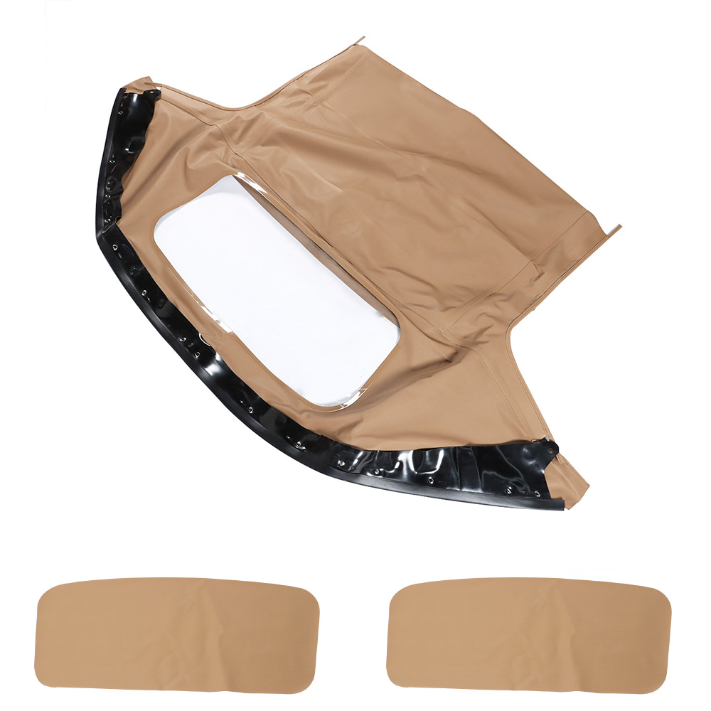 SEBLAFF Tan Cabrio Convertible Top & Plastic Window For Mazda Miata