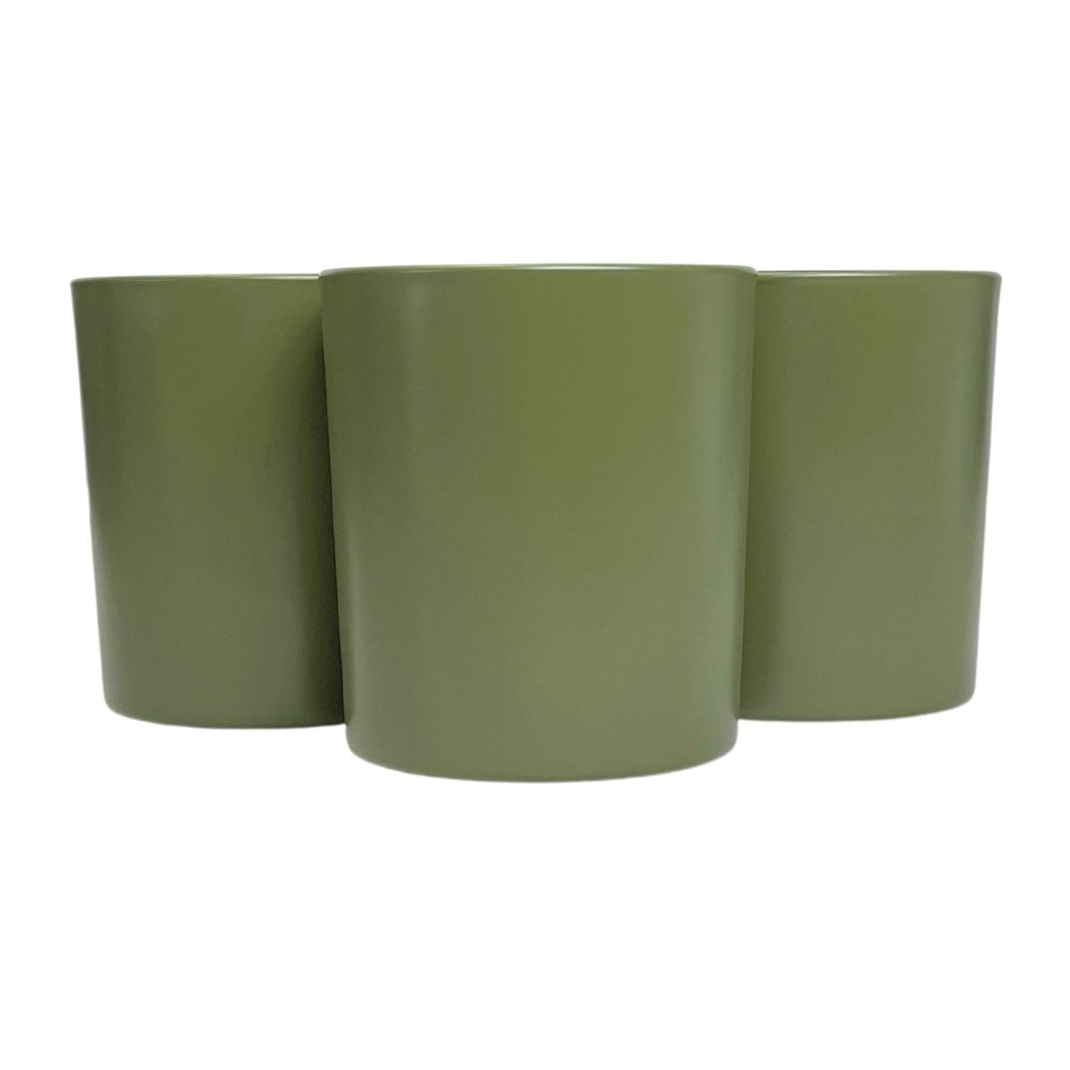 14 oz. Havana Matte Olive Empty Candle making Jar candle vessels for DIY candle-making projects (Box of 12) FREE SHIPPING