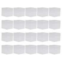 LABSERRON Plastic Box Clear Design Square Shape 20Pcs 1.97x1.97x1.97in