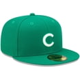 thumbnail image 3 of Men's New Era Kelly Green Chicago Cubs White Logo 59FIFTY Fitted Hat, 3 of 5