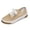 Khaki, variant on Women's Canvas Mule Shoes, Low Top Slip On Design, Backless Platform Loafers, Lightweight Casual Walking Shoes