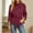 Wine, variant on Womens Belted Waist Cropped Trench Double Breasted Stand Collar Elegant Coat Casual Vintage Jacket