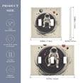 thumbnail image 2 of Yayeee Toggle Light Switch Wall Plate 3-Gang 6.37"x4.48" Decorative Outlet Cover, Beige Astronaut Space, 2 of 7