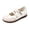 Beige, variant on IEMIEMIEM Women's Mary Jane Shoes Flats Wide Toe Box Slip on Dress Comfortable Walking Shoes with Adjustable Elastic Strap 8 wide