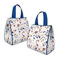 thumbnail image 2 of Pioneer Flower Floral Print Pattern Insulated Lunch Bag for Women & Adults,Large Portable Soft Cooler Lunch Bag,Thermal Food Storage Tote with Pearl Cotton,8.66L,8.75x5.75x9.5 Inch, 2 of 6
