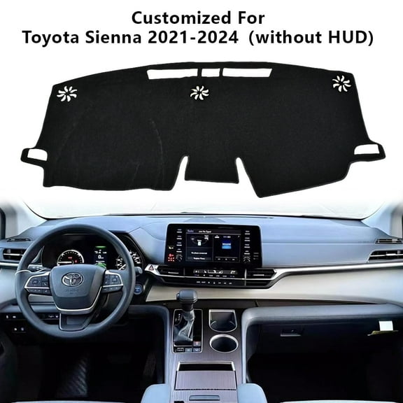 Dashboard Mat Anti-Sun For Toyota Sienna 2021-2024 Dash Cover Dashmat Dash Pad