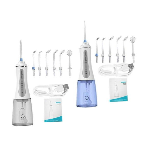Irrigador Oral Recargable Inalámbrico De La Máquina De Lavado De 2 Dientes Eléctricos