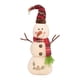 thumbnail image 1 of Muñeco de Blanco de Navidad Colgando de Colección con Bufanda con Capucha Figuras de Felpa para Habitación de Niños Chimenea Ventana D , 15cmx13cmx35cm Gloria Figura de muñeca, 1 of 8