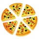 6PCS Childrens/Kids Pizza Tranches Garnitures Faire Semblant Dîner Cuisine Jouer Jouets Alimentaires – image 3 sur 4