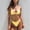 w93# Yellow489, variant on Wuxian Two Piece Bikini Set For Women Solid Color Deep V-Neck Spaghetti Strap Ribbed Low Waist Switmsuit Bathing Suit Swimwears Tankinis Set Breathable Stylish Beachwear,Blue,L