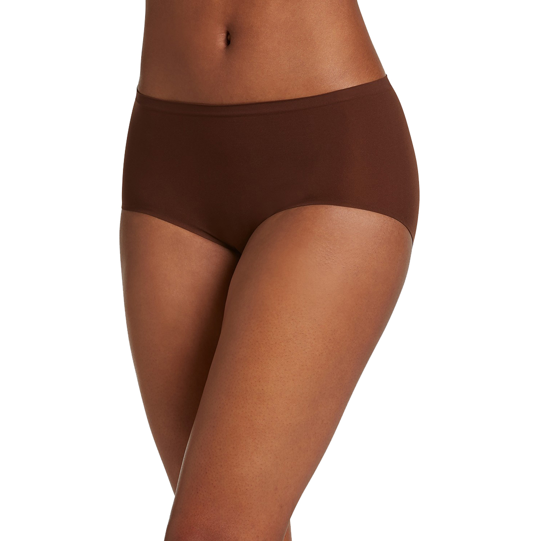 Jockey Women's Seamfree Air Modern Brief Underwear, Espresso, 6
