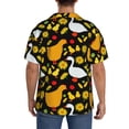 thumbnail image 3 of Fotbe Farm Goose Camisa Estampada de Manga Corta para Hombre, Casual de Verano, Estilo Playero, Sin Arrugas-3X-Large, 3 of 5