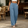 thumbnail image 7 of ZHYou No Boundarie Womens Dress Pants High Waist Single Button Pleated Wide Leg Office Work Trousers with Side Pockets,Gray,Size S, 7 of 7