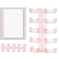 thumbnail image 4 of Binding Rings, Free Writing Plastic Binding Rings Easy Use Transparent Material Segmented Design  For Office Supplies For School Use Transparent White,Transparent Black,Transparent, 4 of 8
