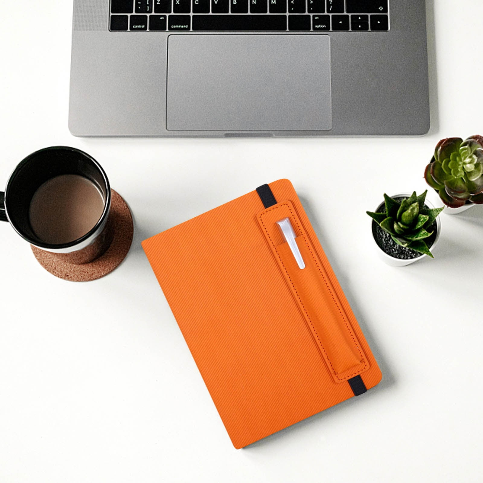 Isvgxsz Note with Pen - A5 Lined Daily Journals for Writing Men Women, Executive Hardcover Note for Work, Travel Diary, Gift Idea, Elastic Pocket,mark, Strap