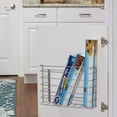 thumbnail image 3 of Household Essentials Tall Door Mount Cabinet Organizer, Sturdy Steel Wire Frame, Elegant Nickel Powder Finish, Mounts to Solid Surface, Included Hardware, Great for Tall or Large Items, 3 of 6