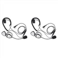 thumbnail image 1 of 2X Auriculares Casco Impermeable Moto Auriculares 2 Pin PTT Motocicleta Auriculares para Radios de Dos Vías, 1 of 5