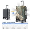 thumbnail image 6 of Lsque Forest Meditating White Tiger Printed Luggage Cover, Travel Luggage Protector,Scratch and Dirt Resistant, Fits 18-32 Inch Luggage - Large, 6 of 9