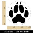 thumbnail image 2 of Wolf Coyote Paw Print Self-Inking Rubber Stamp Ink Stamper - Green Ink - Small 3/4 Inch, 2 of 7