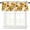 Yellow-1, variant on Sunflowers Valance Curtain Yellow Blue Flowers Red Berries Green Leaves Colorful Illustrations Home Decor Window Treatments for Kids Boys Girls Bedroom Kitchen Living Dining Room Office 54x18inch